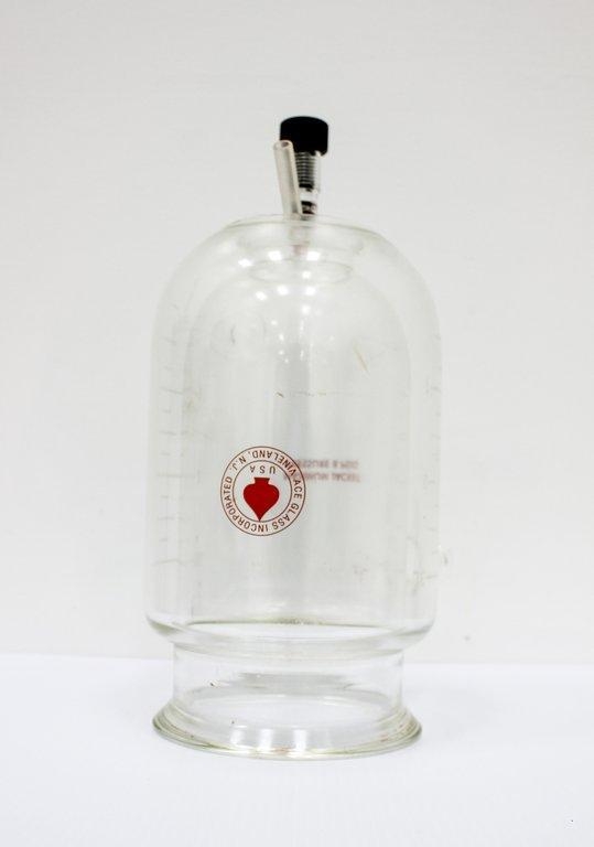 Ace Flask Cylindrical Jacketed 3L Chemistry Glassware Lab Use