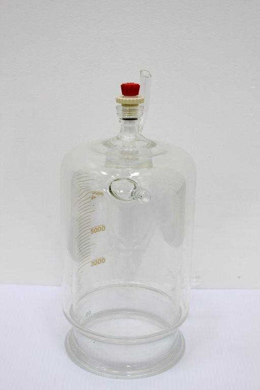Ace Glass Flask Cylindrical Jacketed 3L Chemistry Accessory Very Good Cond.