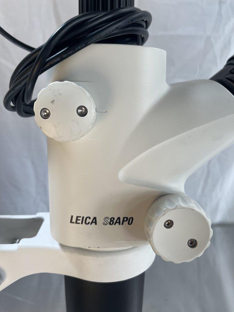 LEICA S8AP0 Microscope Binocular Good Condition Powers On