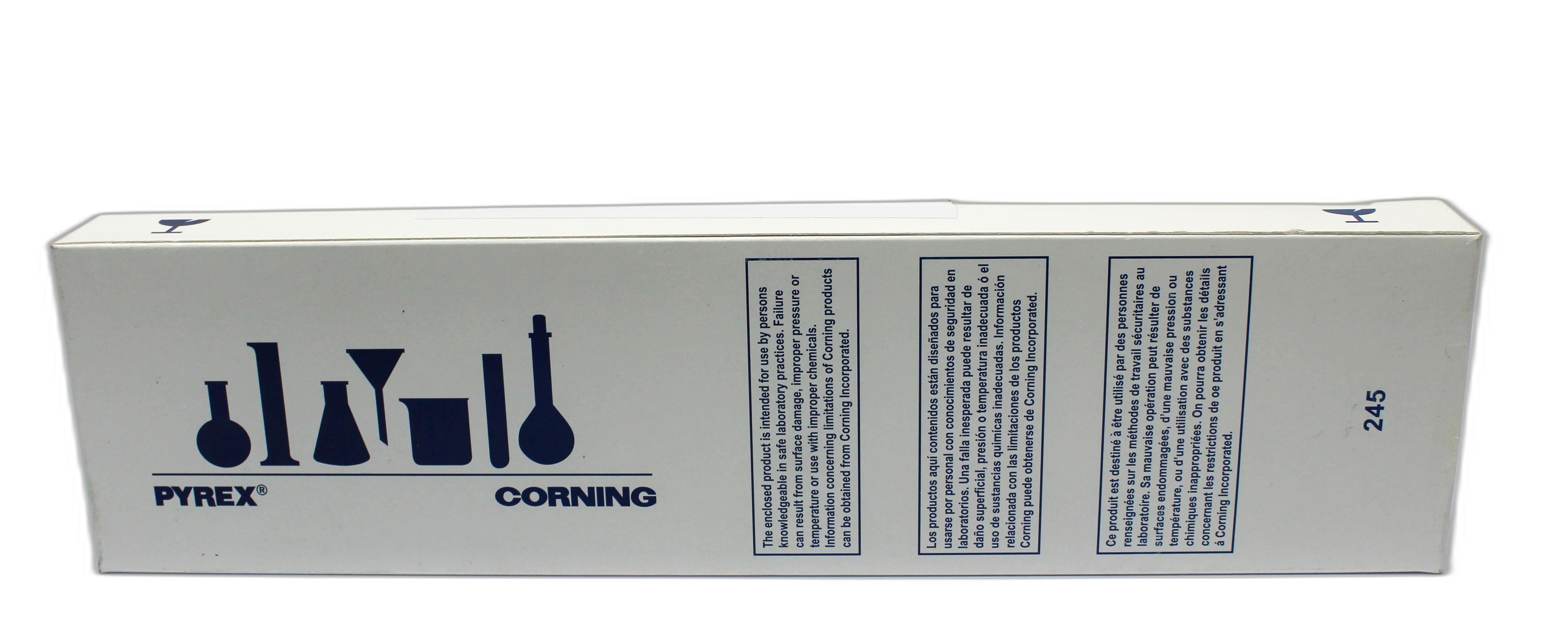 Corning Pyrex Volumetric Flask 10 mL Capacity, Class A Precision, 12 Pack