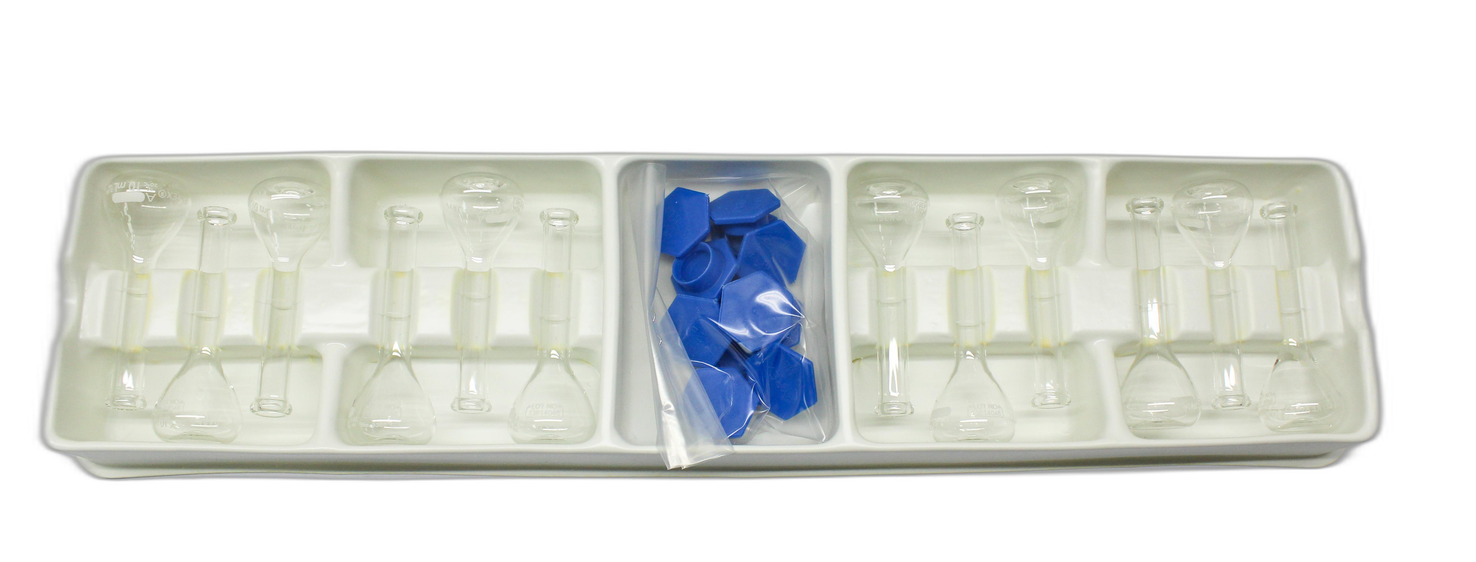 Corning Pyrex Class A Volumetric Flask 10 mL with Snap Cap, N (New), 12/Case