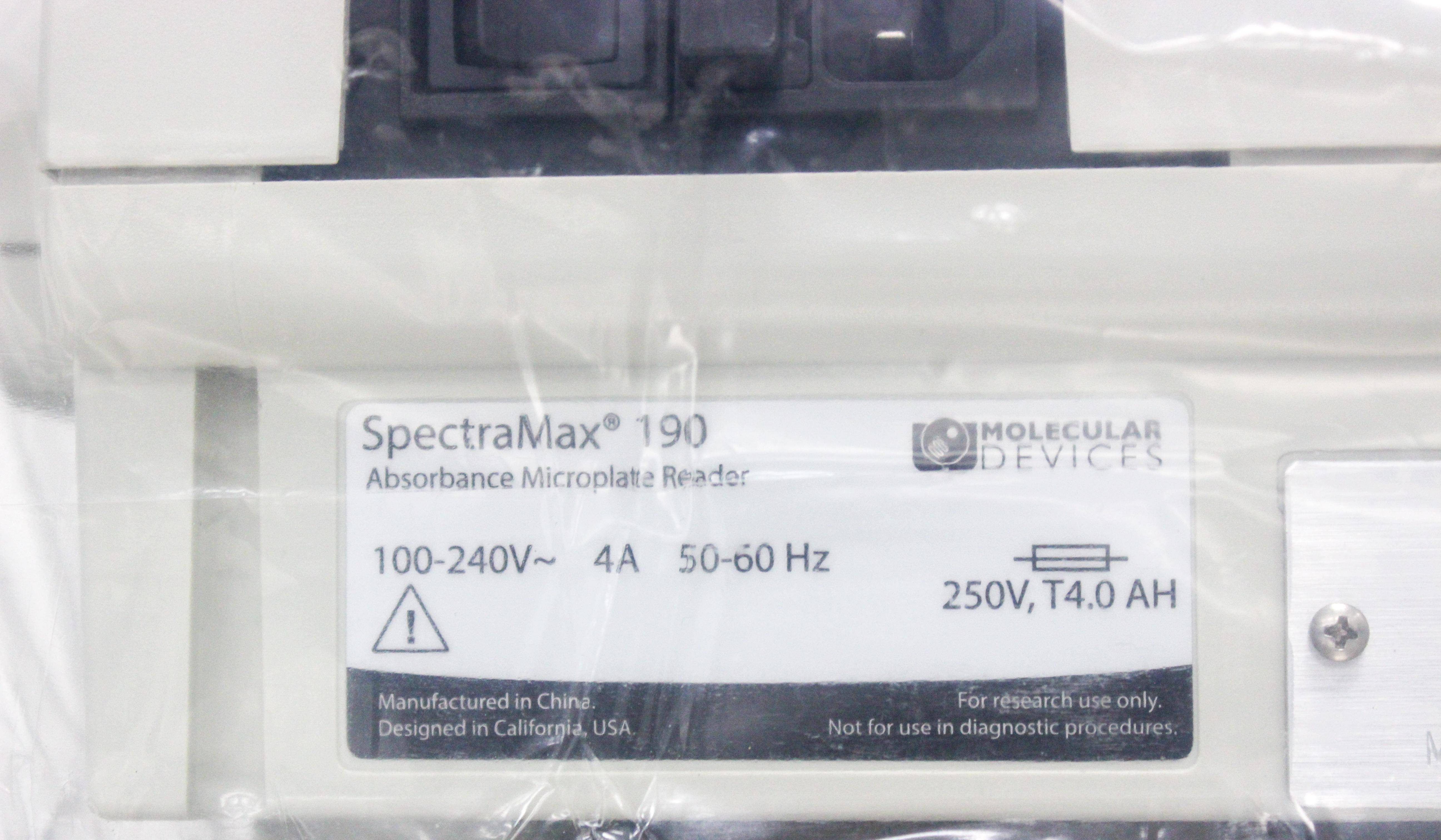 Molecular Devices SpectraMax 190 Microplate Reader Accurate Kinetic Assays