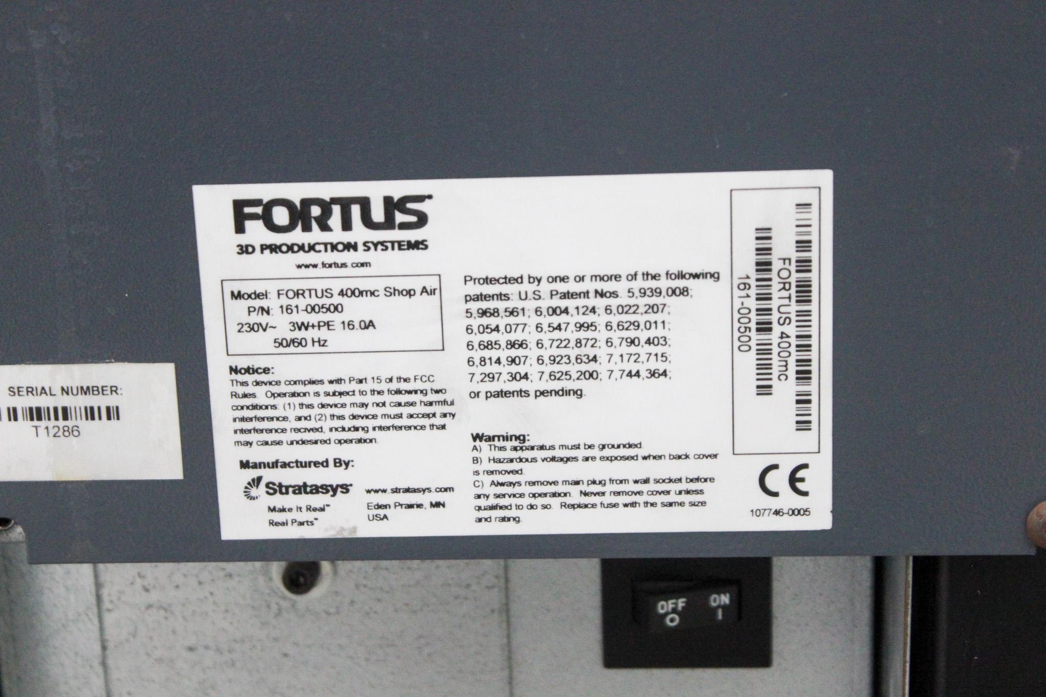 Stratasys FORTUS 400mc 3D Production System 230V 3D Printer