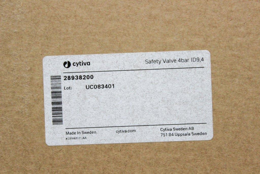 Cytiva 28938200 Safety Valve 4bar ID9,4 Set of 8 Cases for Industrial Use