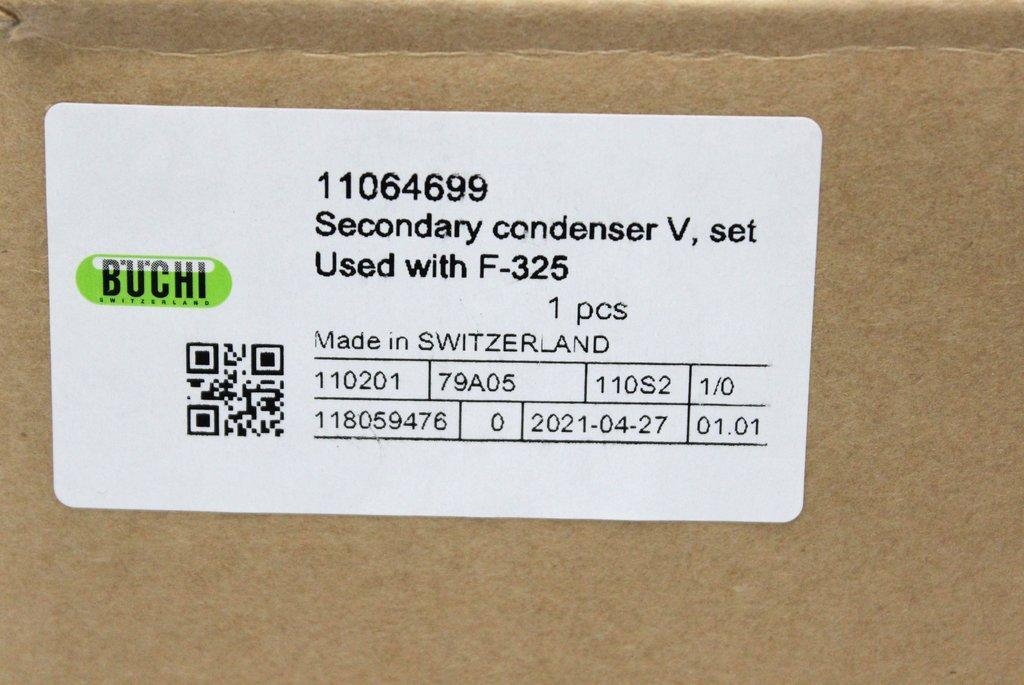 BUCHI 11064699 Secondary Condenser V Set Chemistry Accessory Anti-Corrosion Glass