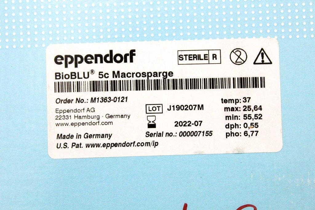 Eppendorf BioBLU 5C Macrosparge M1363-0121 Bioreactor - New Unused Open Box