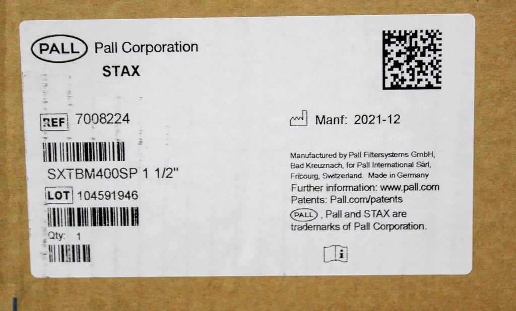 Pall Stax Disposable Depth Filter Systems - New Pallet of 16 Cases