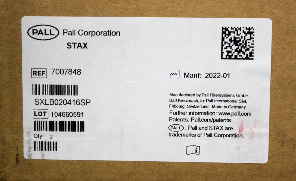 Pall Stax Disposable Depth Filter Systems - New Pallet of 16 Cases