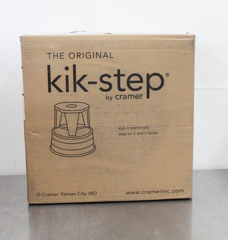 Cramer inc. Kik-step Rolling Stool Solid Steel with Retractable Casters