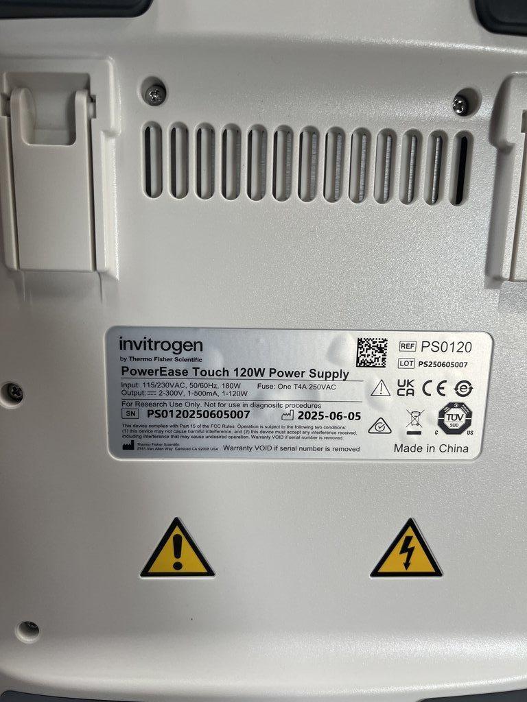 Invitrogen PS0120 Power Supply Lab Use 120-230V 50/60Hz Excellent Condition