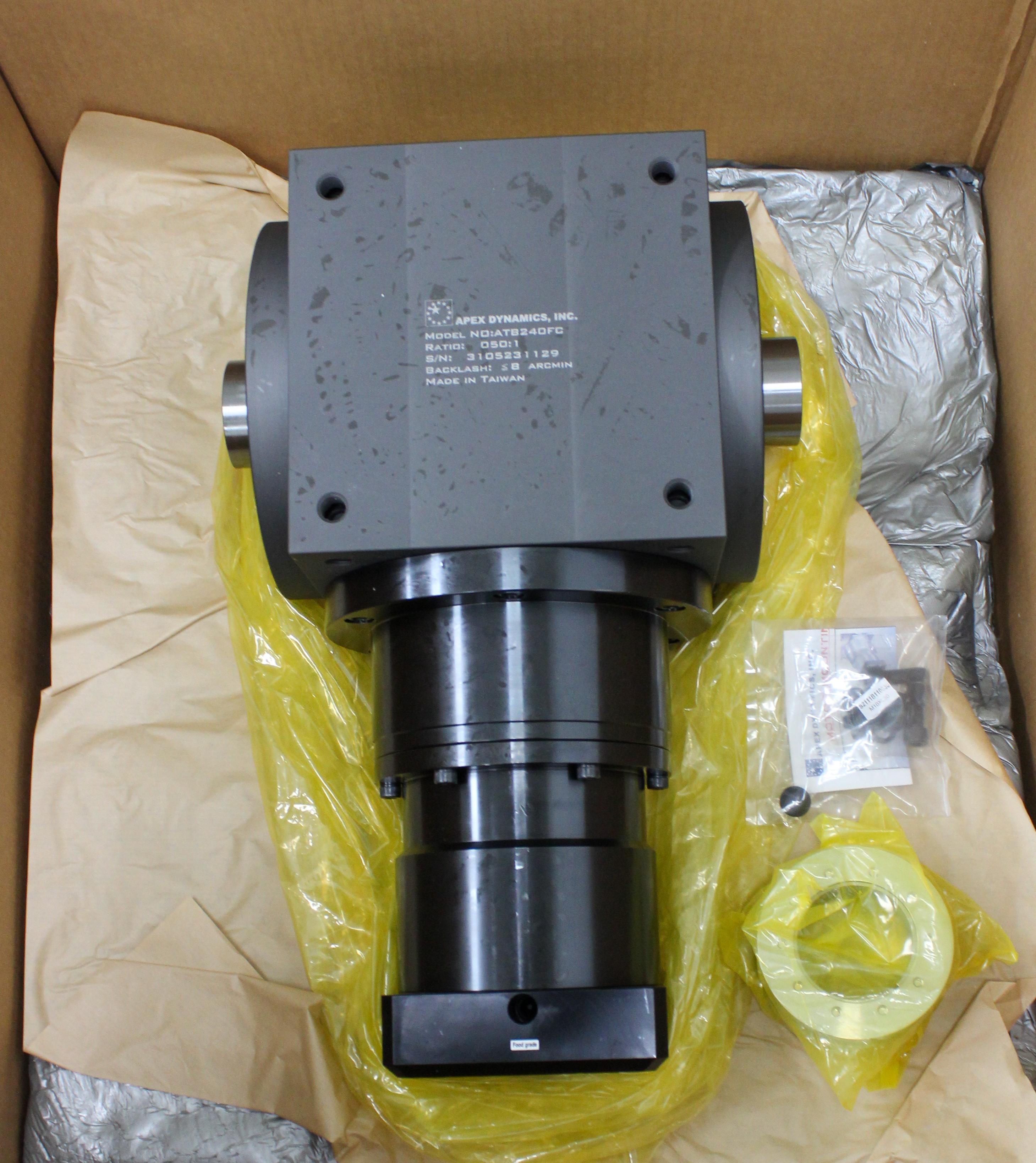 Apex ATB240FC Gearbox Right Angle Servo 50:1 Ratio High-Precision Efficient