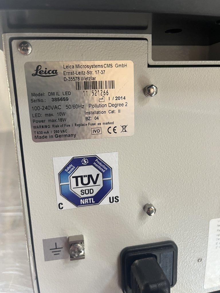 Leica DM IL Microscope Inverted LED Excellent Condition USA Unit