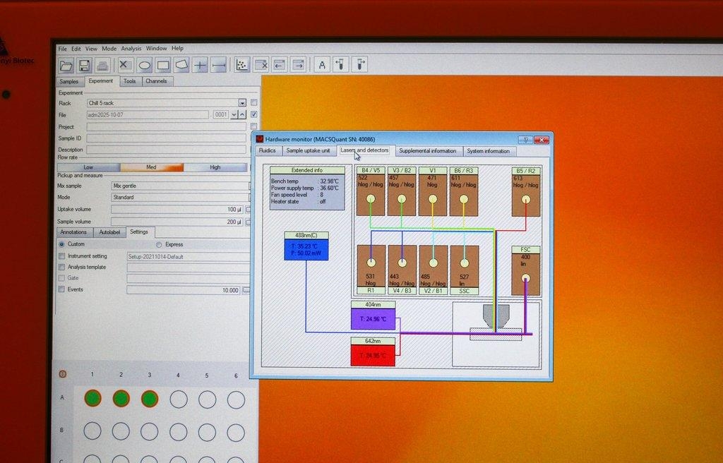 Macs MACSQuant Analyzer 16 Cell Analyzer Powers On Good Condition