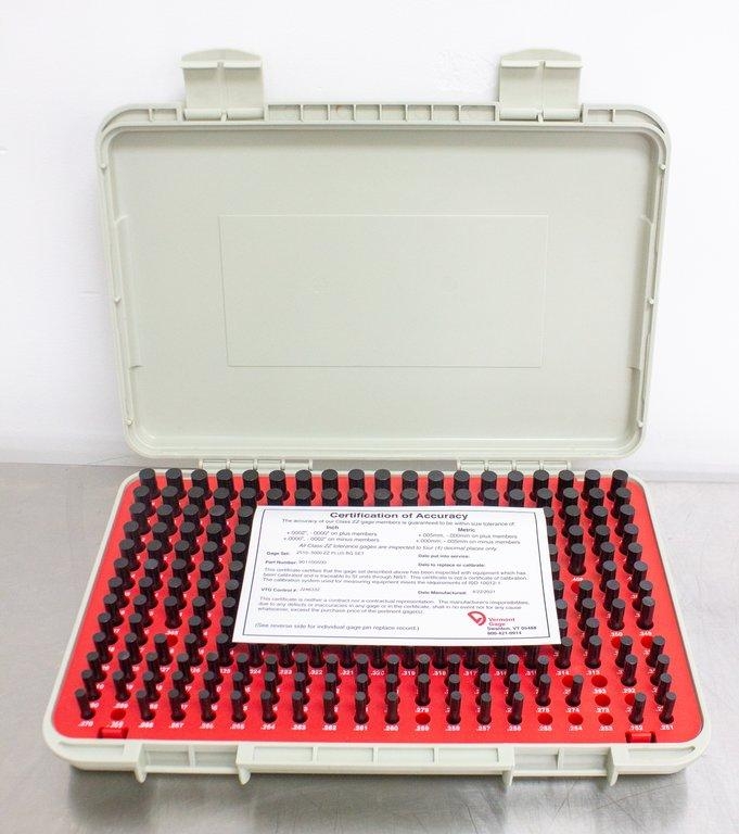 Vermont Gage 901100500 Pin Gage Set Measurement Plus Go Fair Condition
