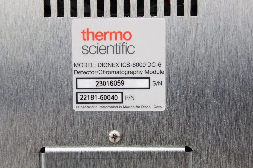 Thermo Dionex ICS-6000 DC Analytical Water Analyzer Functional Condition