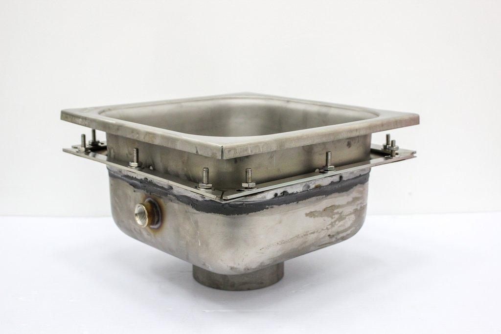 SMITH 3002-3007 SaniCeptor Stainless Floor Drain Nickel Bronze Square Top