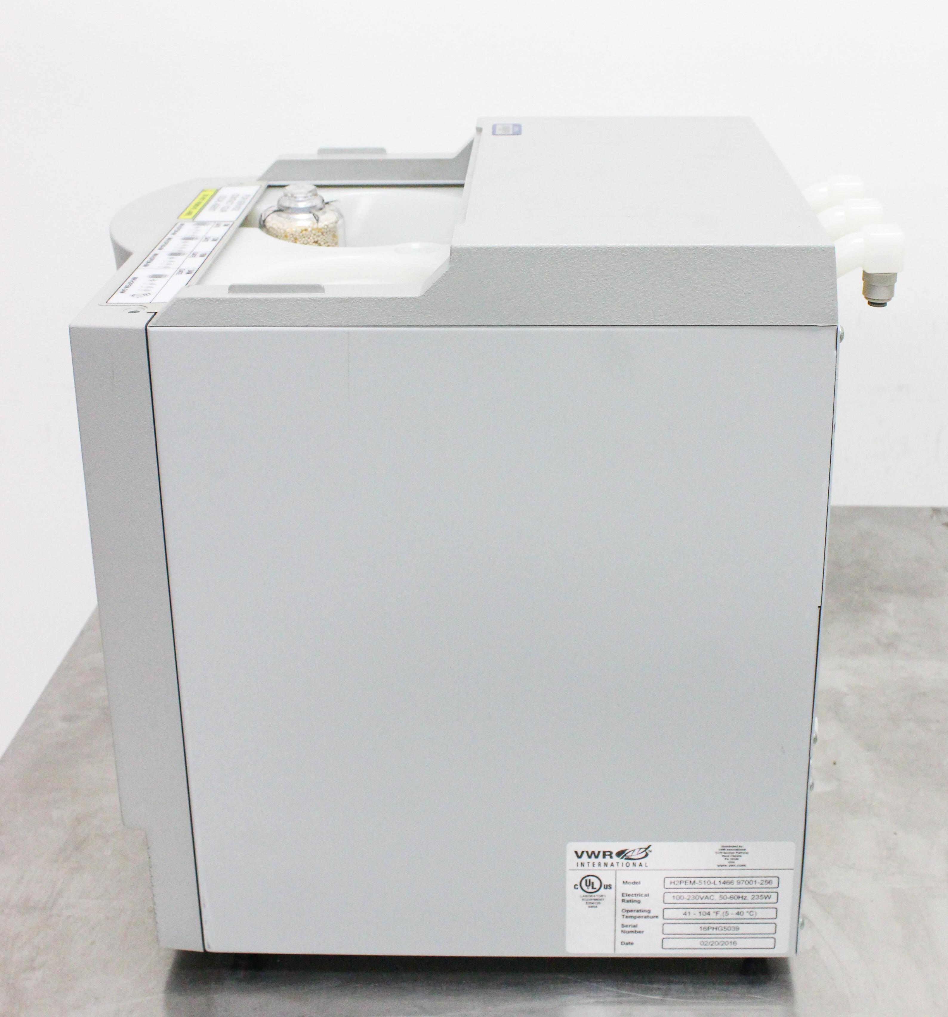 VWR H2PEM-510 Hydrogen Generator Lab Gas 99.9995% Pure 510cc/min U.S. Model
