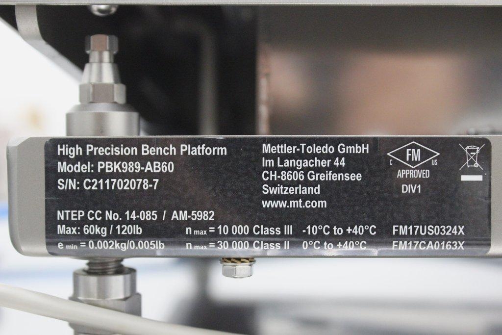 Mettler Toledo ICS426x Laboratory Scale for Hazardous Areas, High Accuracy