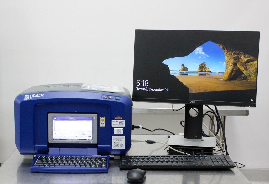 Brady BBP35 Label Printer with Computer & Software Excellent Condition