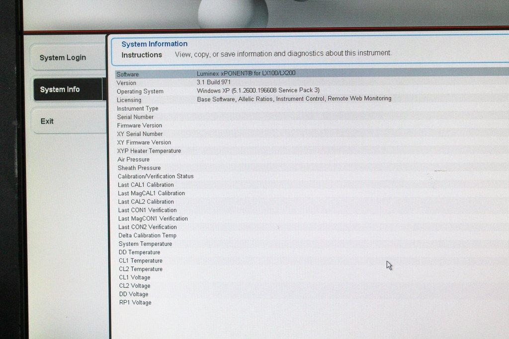 Invitrogen Luminex 100/200 System Cell Analyzer Complete W/ Computer 2018