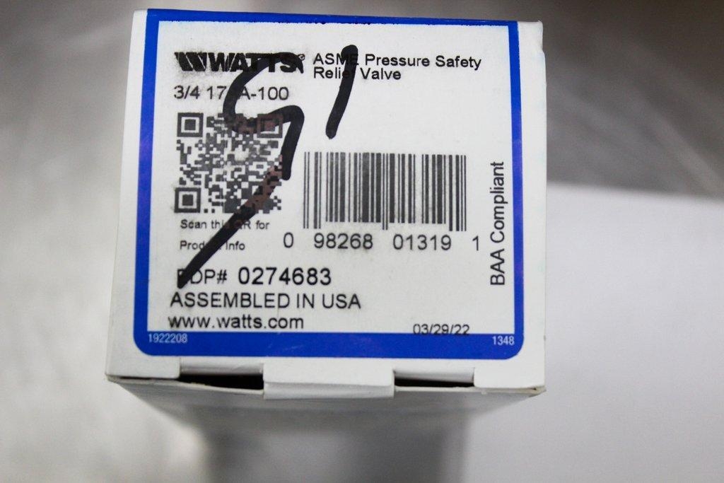 WATTS 58088-W100, BMK1500 Spare Parts Kit,100psi, New Condition