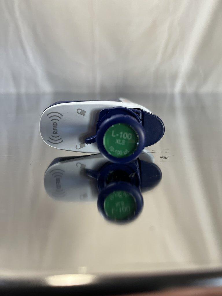 Rainin Pipet-Lite XLS L-100 Pipettor Liquid Handling Manual 100uL Volume Tips