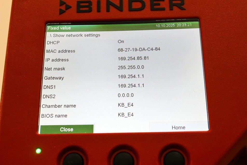 Binder KB 53-ULE4 Cooling Incubator Excellent Condition Mid-Size 2021