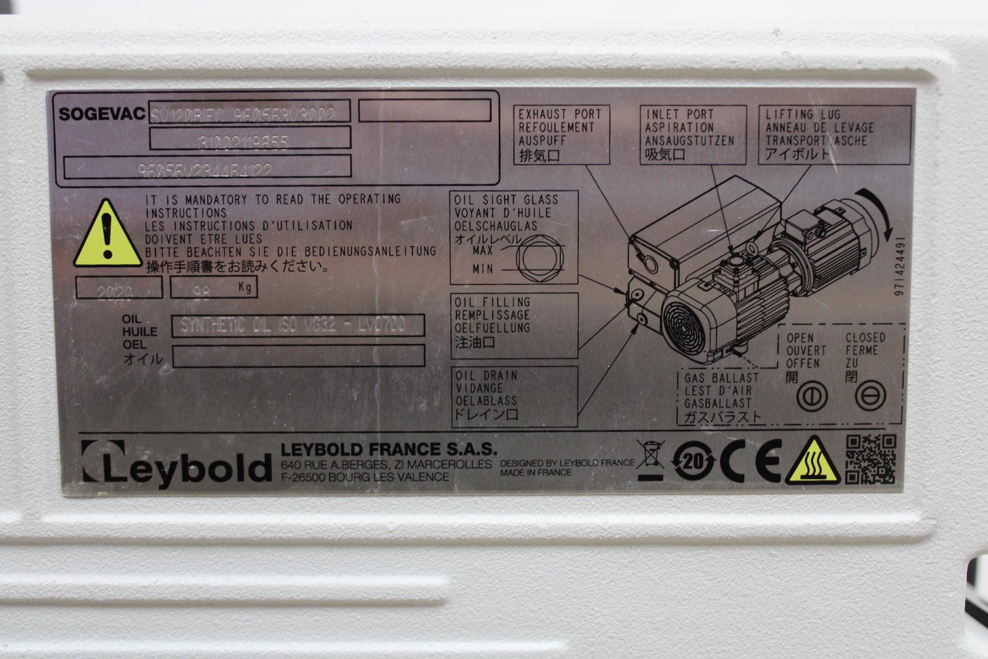 Leybold Sogevac SV 120 BIFC Vacuum Pump for Laboratory Applications