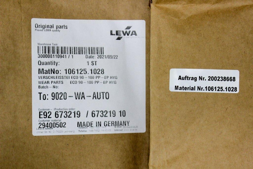 Lewa 106125.1028 Wear and Tear Kit Case of 12 Packs for Maintenance