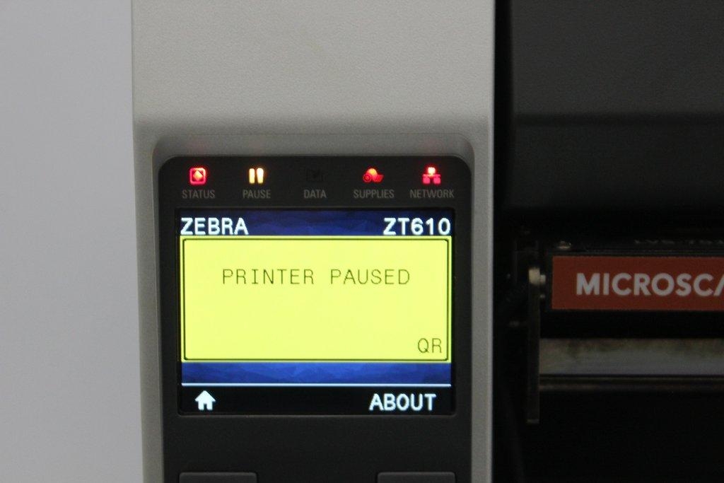 Zebra ZT610 Label Printer Computer IT Label Printer Operating 120V 50Hz/60Hz