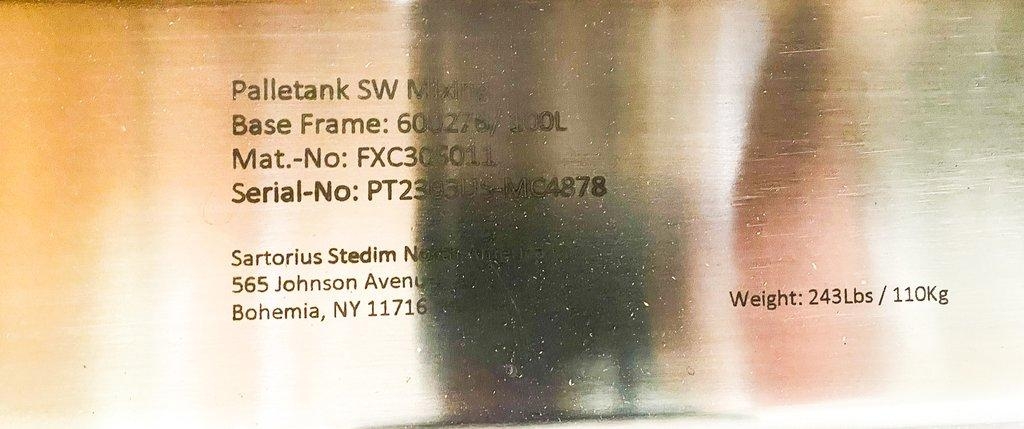 Sartorius Palletank Mixer 100L Pro Mixer Drive Automated Control Mixing