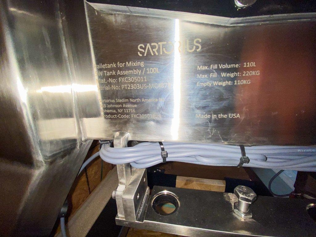 Sartorius Palletank Mixer 100L Pro Mixer Drive Automated Control Mixing