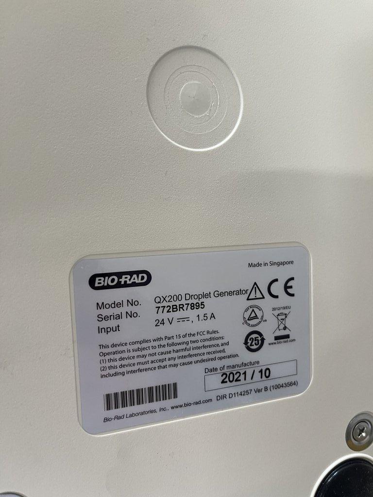 BIO-RAD QX200 Droplet Reader Molecular Analyzer Near New Condition 72 lb