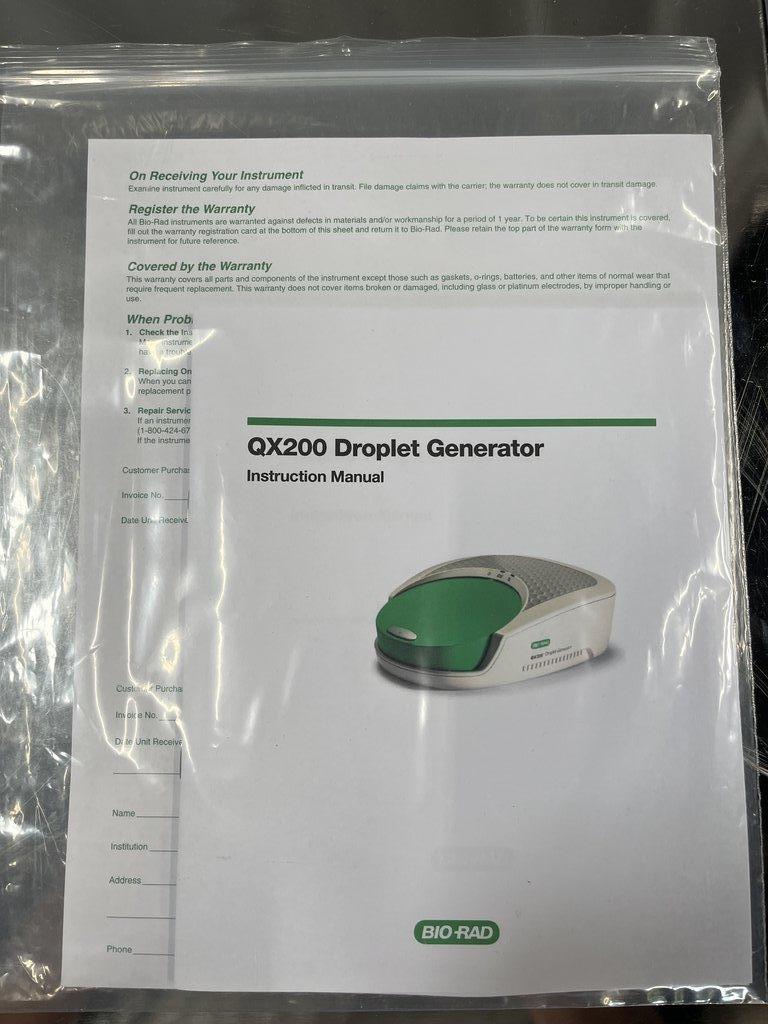 BIO-RAD QX200 Droplet Reader Molecular Analyzer Near New Condition 72 lb