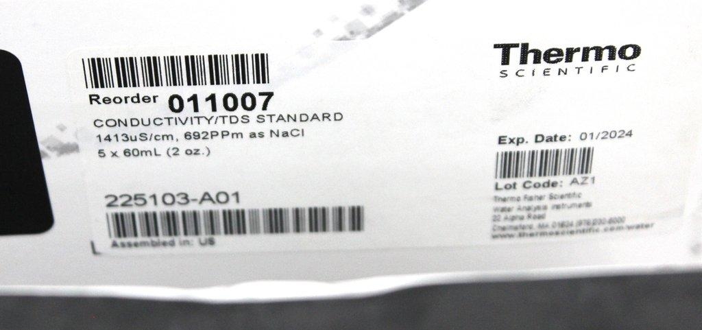 Thermo 011007 Conductivity TDS Standard 1413uS/cm 692ppm Kit 7 Cases