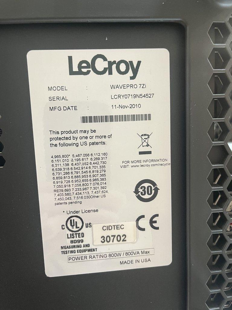 LeCroy Wavepro 7Zi Oscilloscope for Electronic Testing & Measurement