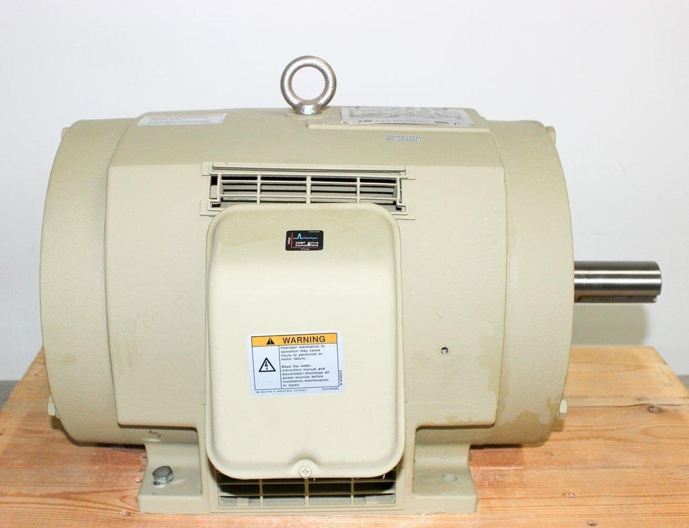 GE 5KS256ATE205A Facility Motor 20 HP 1765 RPM 3 Phase 230 460V NEMA256T ODP VFD
