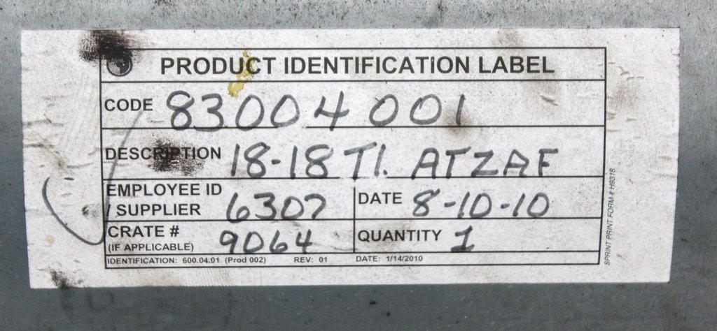 Comefri USA, Inc. Fan Atzaf 18-18 T1 Industrial Fan 12.5 BHP Max 2450 RPM