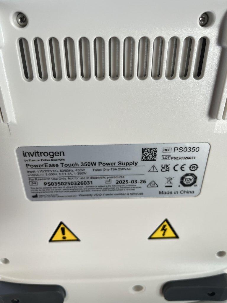 Invitrogen PowerEase 350W Power Supply Electrophoresis Bench Unit G Cond