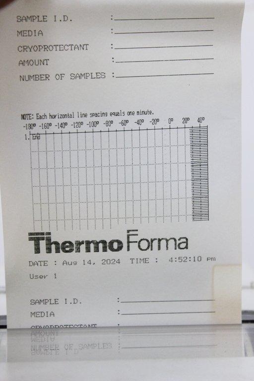 Thermo 7452 CryoMed Freezer -180C Cold Storage Chamber with Printer