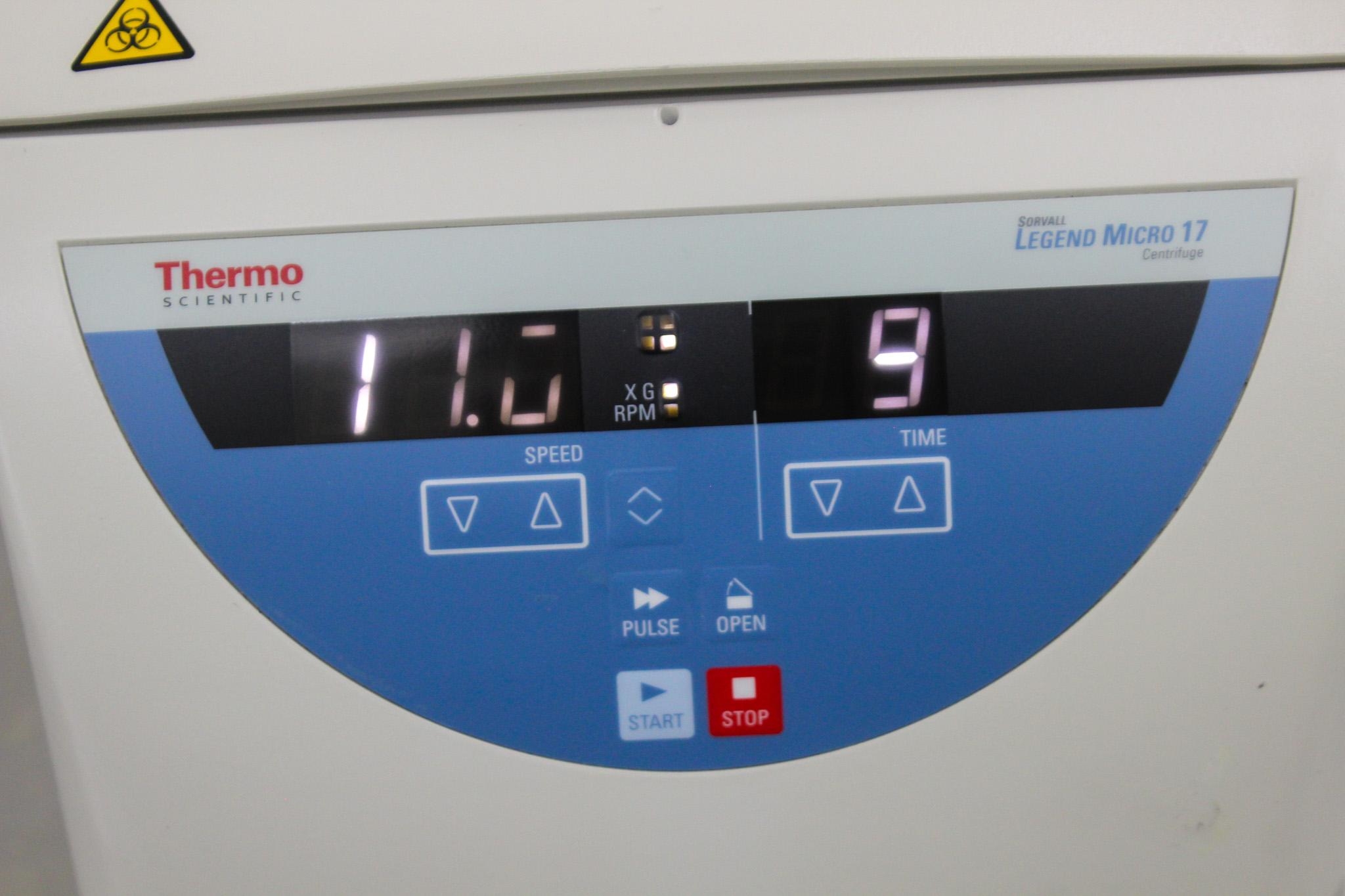 Thermo Scientific Sorvall Legend Micro 17 Centrifuge with Rotor