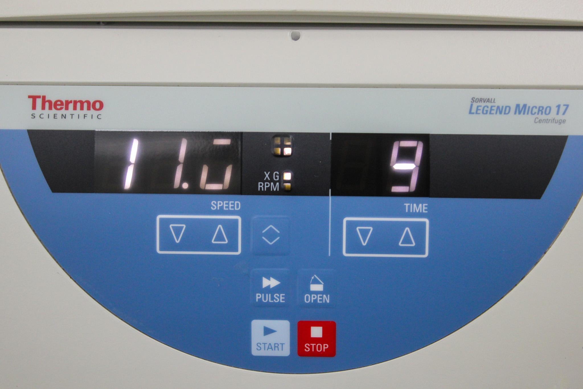 Thermo Scientific Sorvall Legend Micro 17 Centrifuge with Rotor