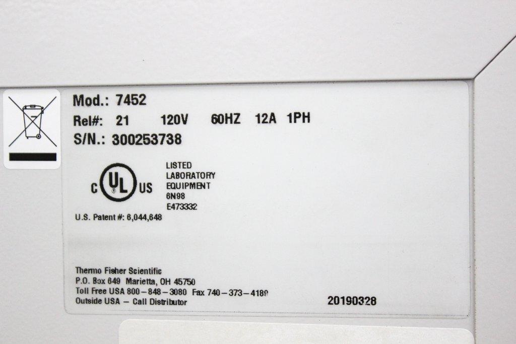 Thermo 7452 CryoMed Freezer -180C Cold Storage Chamber with Printer