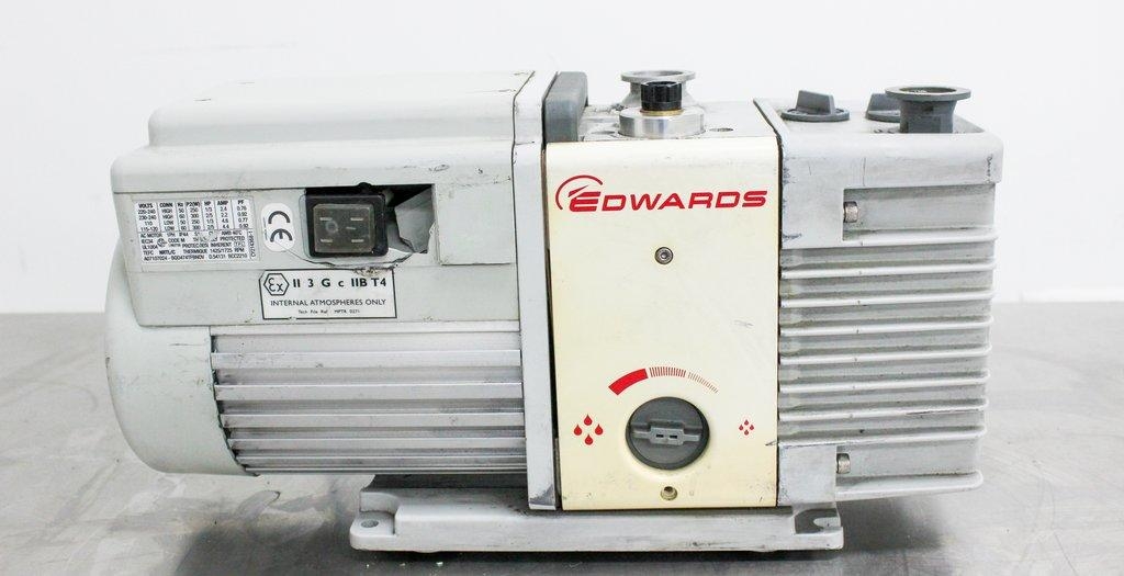 Edwards RV3- A65201903 Rotary Vane Vacuum Pump, 3.3 m3/hr, 2-Position Gas Ballast