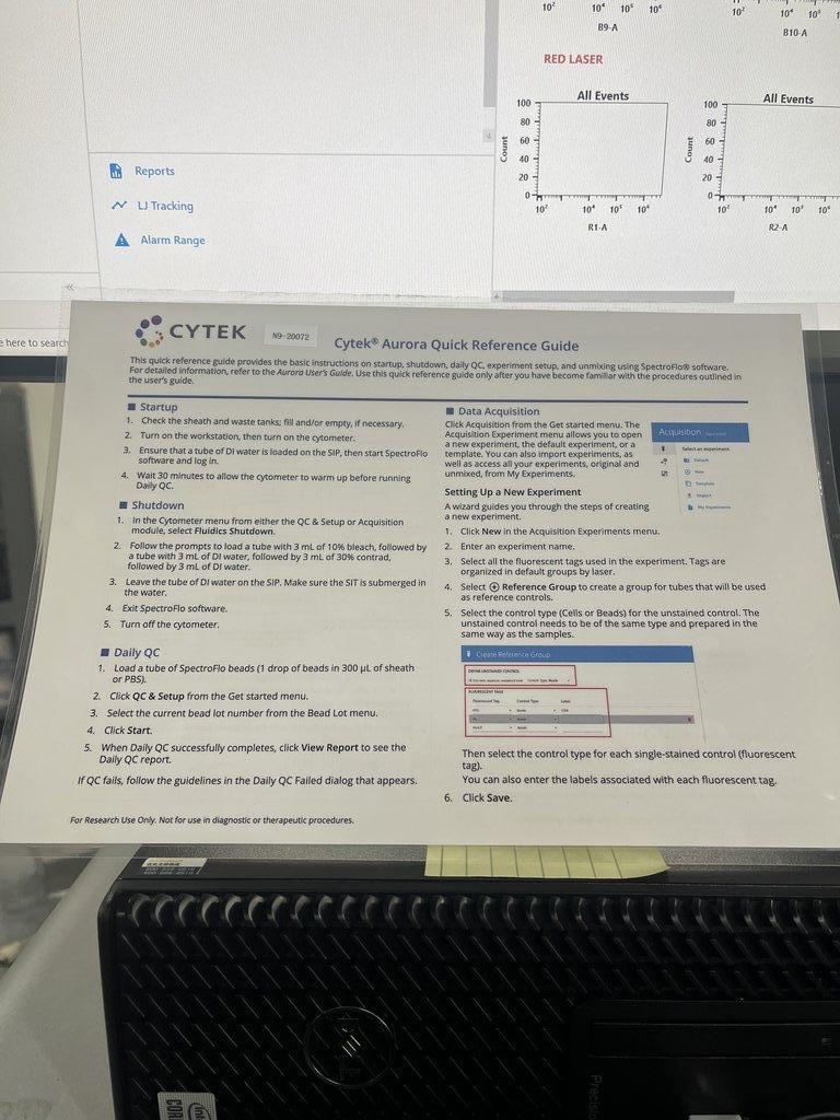 Cytek N7-00008 Flow Cytometer 38-Channel Includes Computer Software