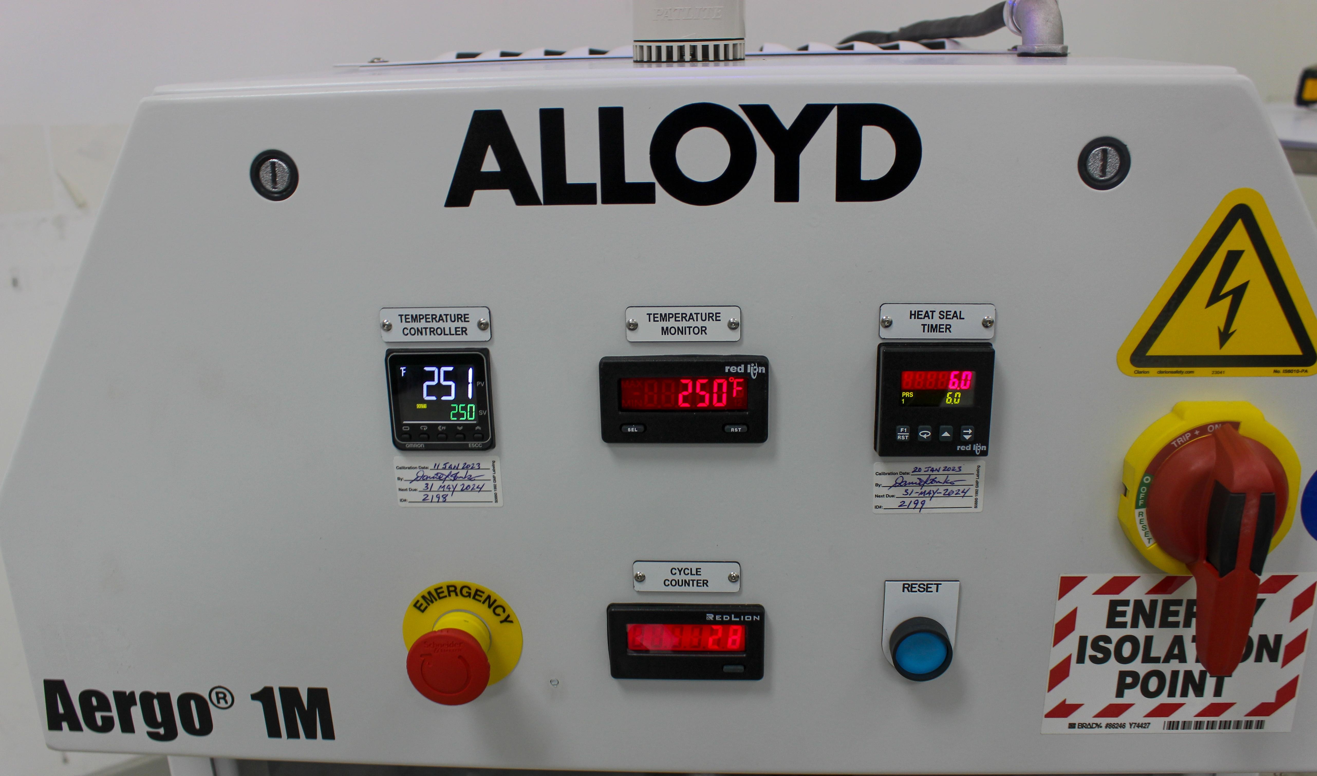 Sonoco Alloyd Aergo 1M Heat Sealer 550F Medical Packaging Efficiency