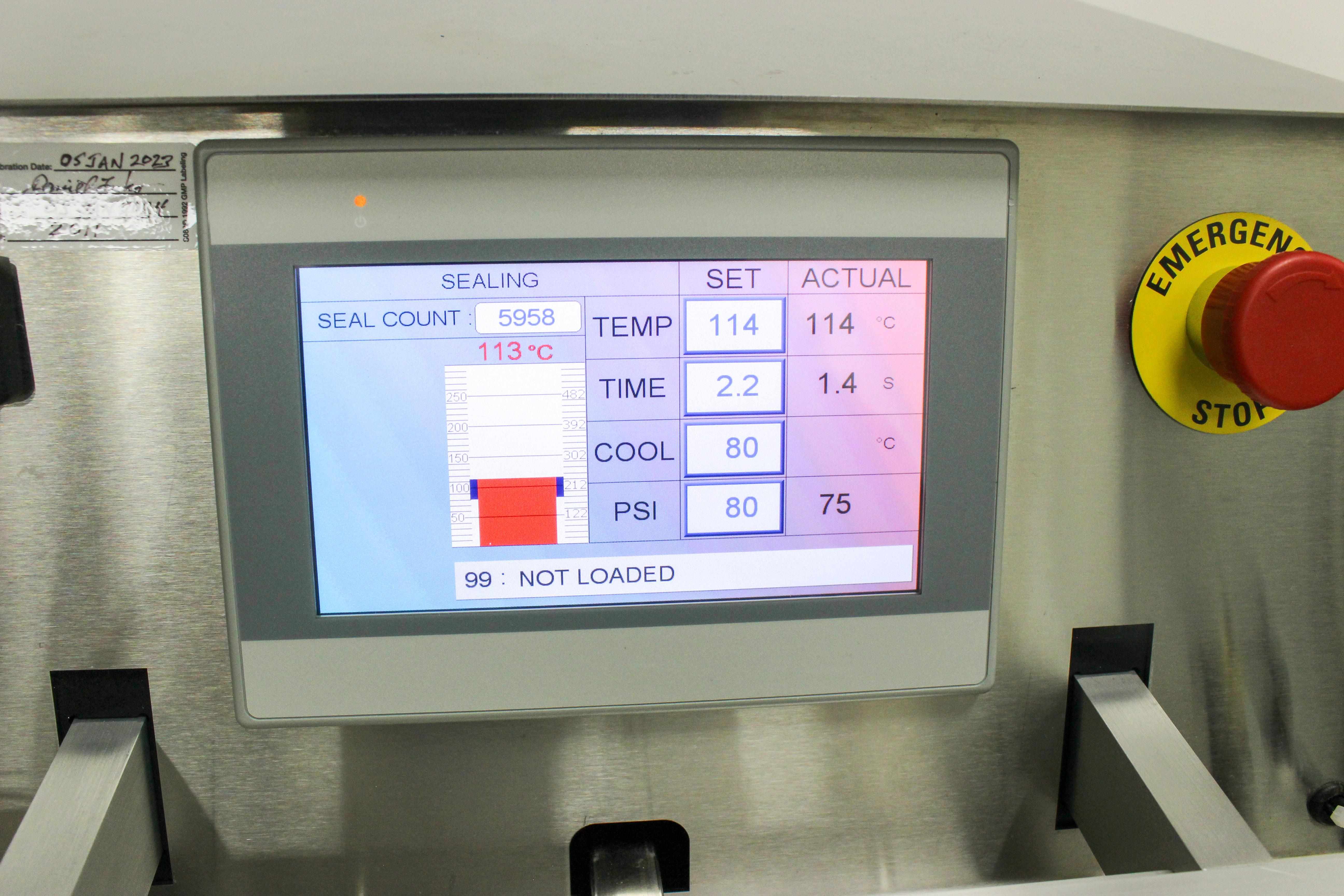 Packworld PW3416V Sealing System with 500C Touchscreen Heat Control