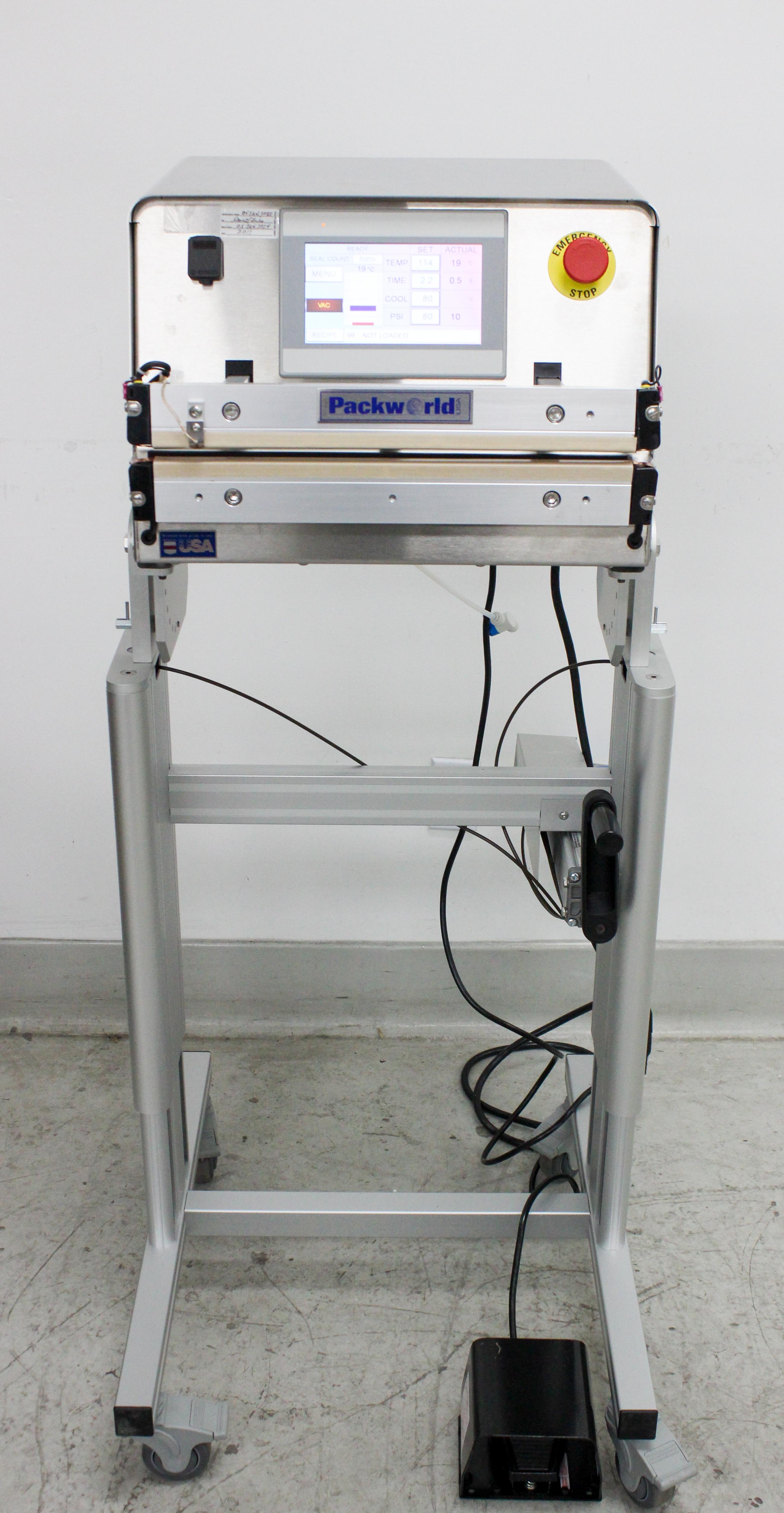 Packworld PW3416V Sealing System with 500C Touchscreen Heat Control