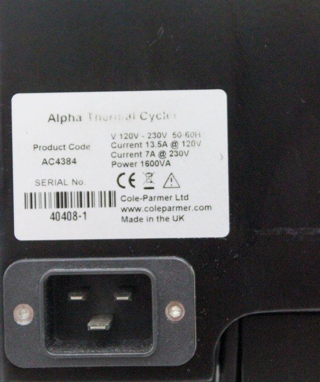 Cole Parmer PCRmax Alpha 4 Thermal Cycler PCR Thermal Cycler 10-100C Quad 384-Well