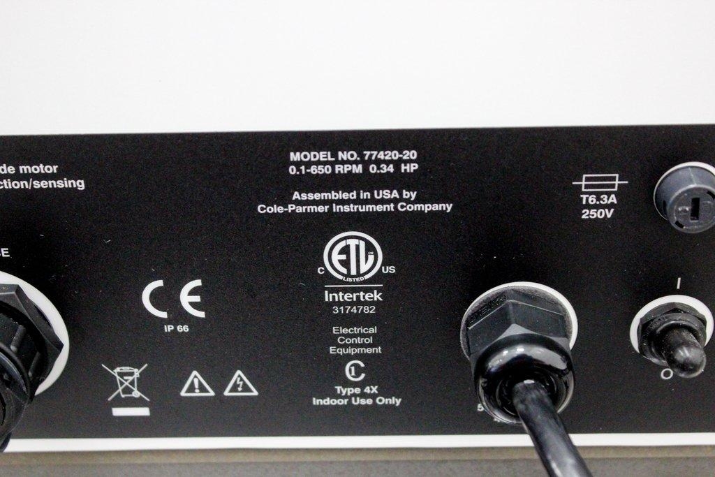 Cole Parmer 77420-20 MasterFlex I/P Pump with Easy Load Head, 26000 mL/min